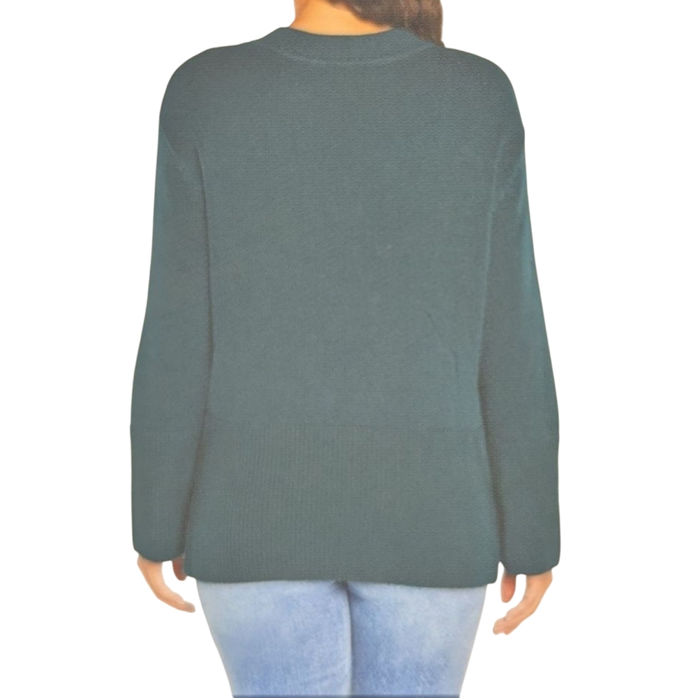 GAP | Women's Ribbed Cowl Neck Pullover Oversized Sweater | Green | Medium - Picture 4 of 12